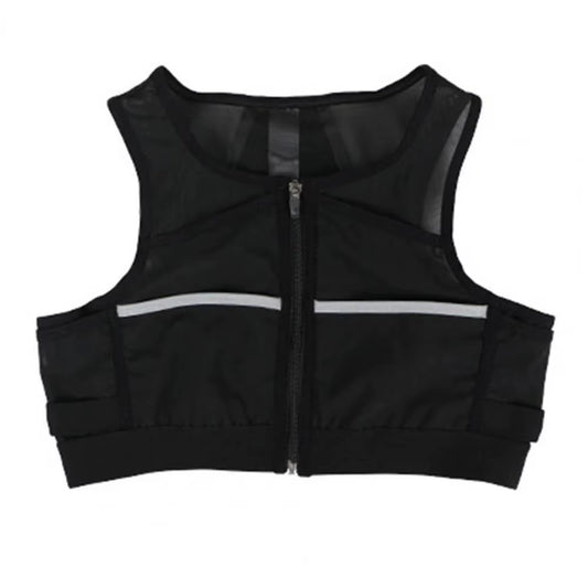 Reflective Large Capacity Men Women Running Jacket Running Storage Bag Running Backpack Running Chest Pack Marathon Vest Bags