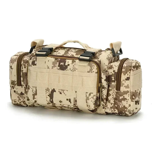 Outdoor Mountaineering Bag 600D Waterproof Oxford Shoulder Bag Camping Hiking Fishing Bag Hiking Backpack